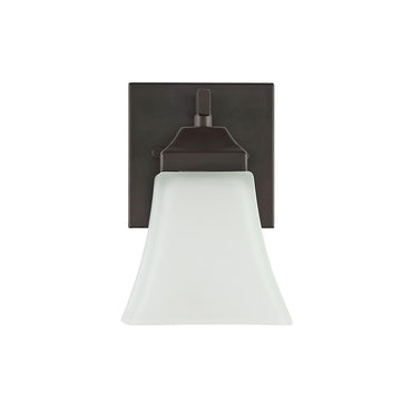 Staunton Iron/Glass Modern Cottage LED Vanity Light - JONATHAN Y
